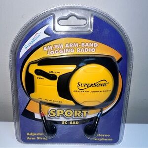 SuperSonic Yellow Arm-Band Jogging Radio